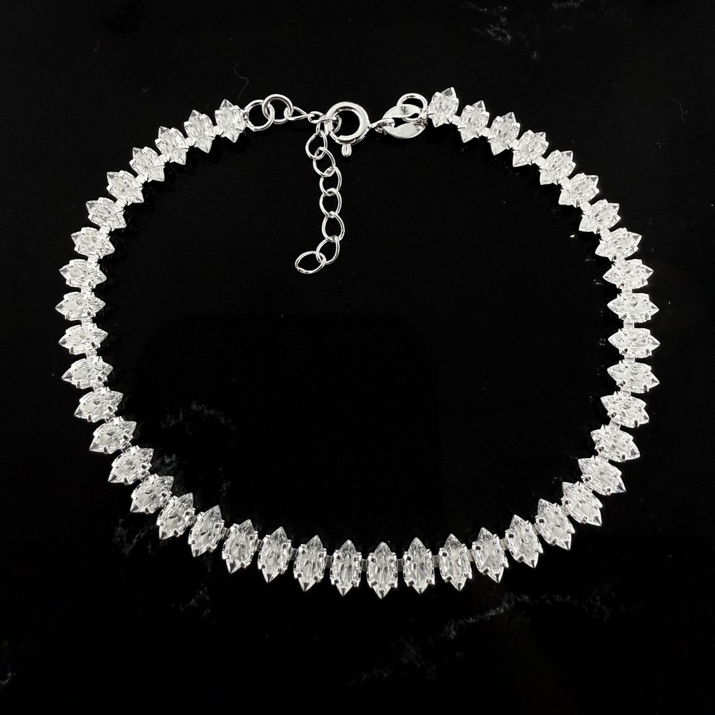 Pulsera Tenis en Rombo - Plata 925