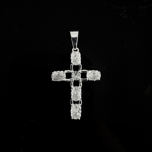 Colgante Cruz con Cirones - Plata 925