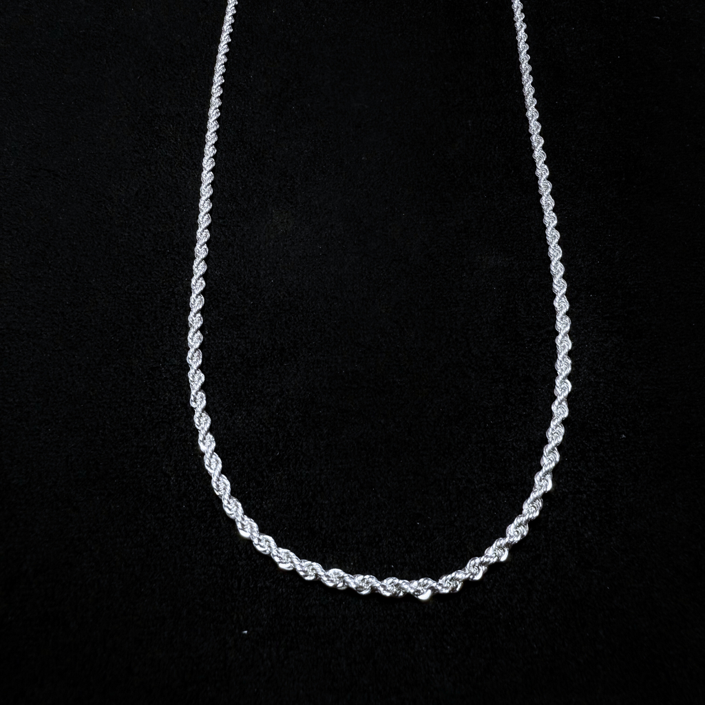 Cadena Turbillon Gruesa - Plata 925