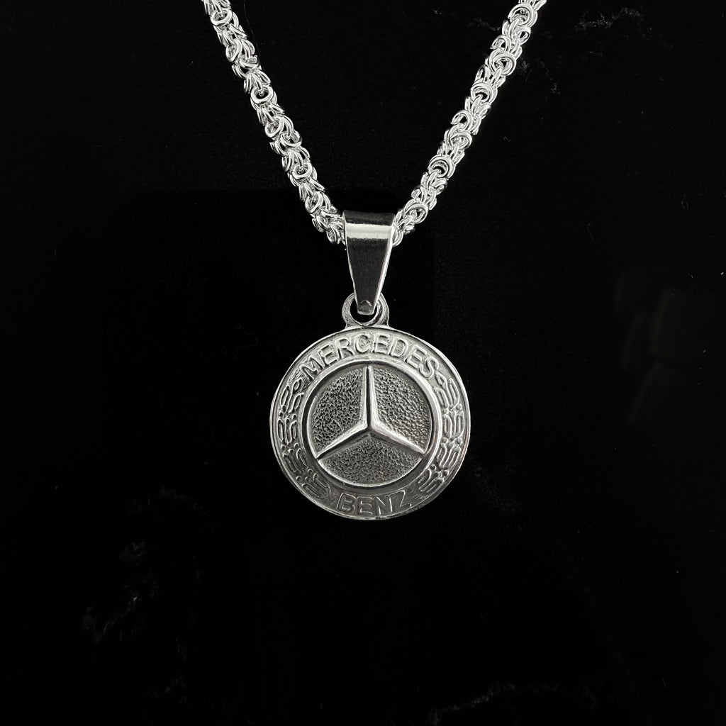 Colgante Logo Mercedes Benz - Plata 925
