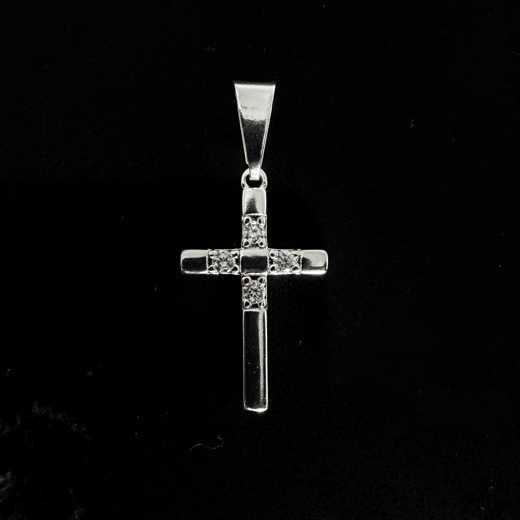 Colgante Cruz con Cirones - Plata 925