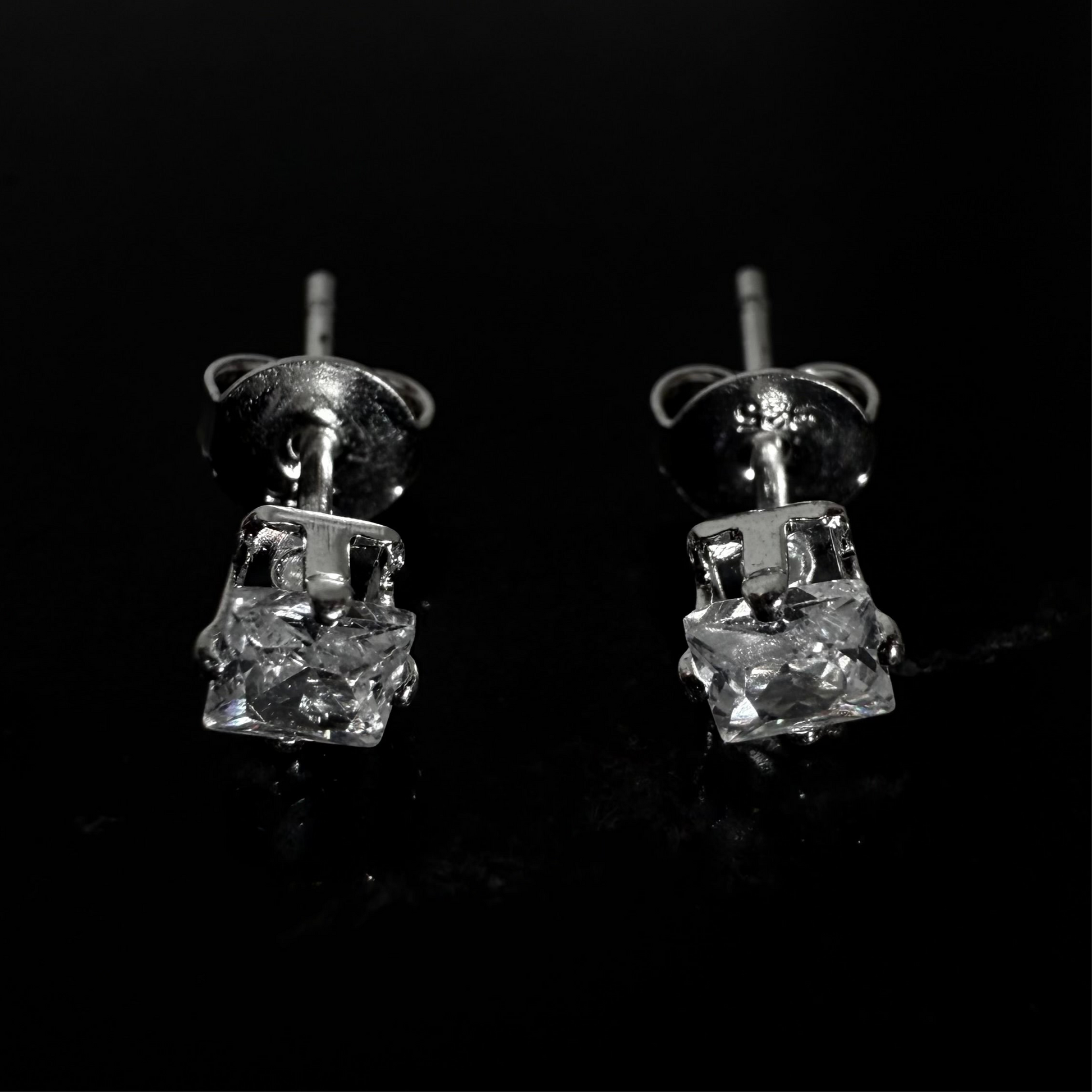 Aros Cuadrados Pequeños - Plata 925