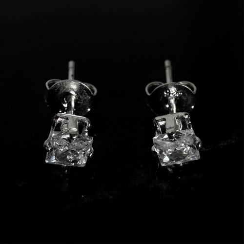 Aros Cuadrados Pequeños - Plata 925