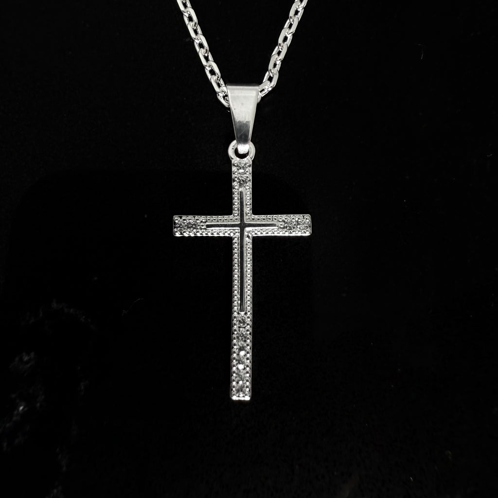 Colgante Cruz con Cirones - Plata 925