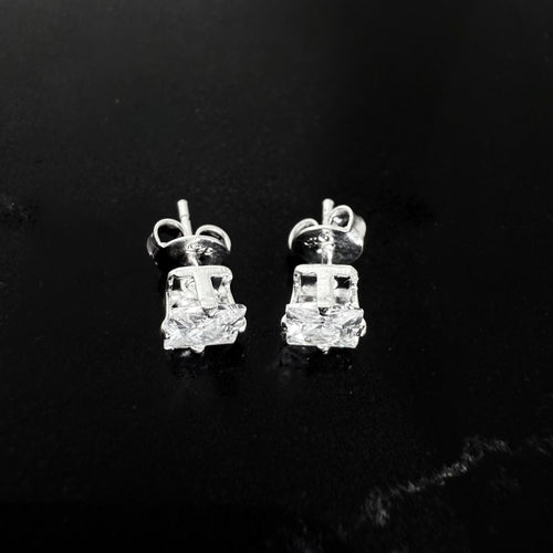 Aros Cuadrados - Plata 925