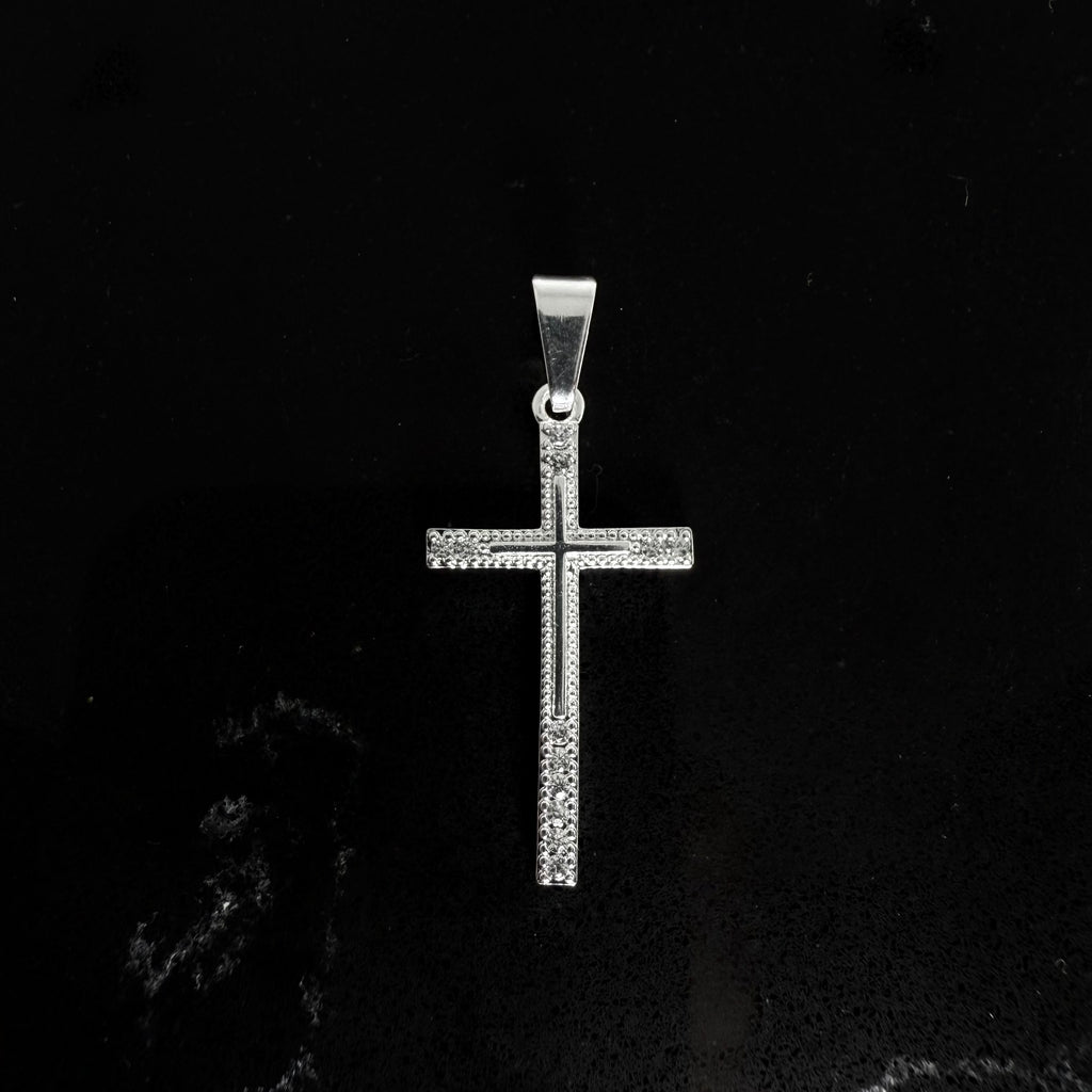 Colgante Cruz con Cirones - Plata 925