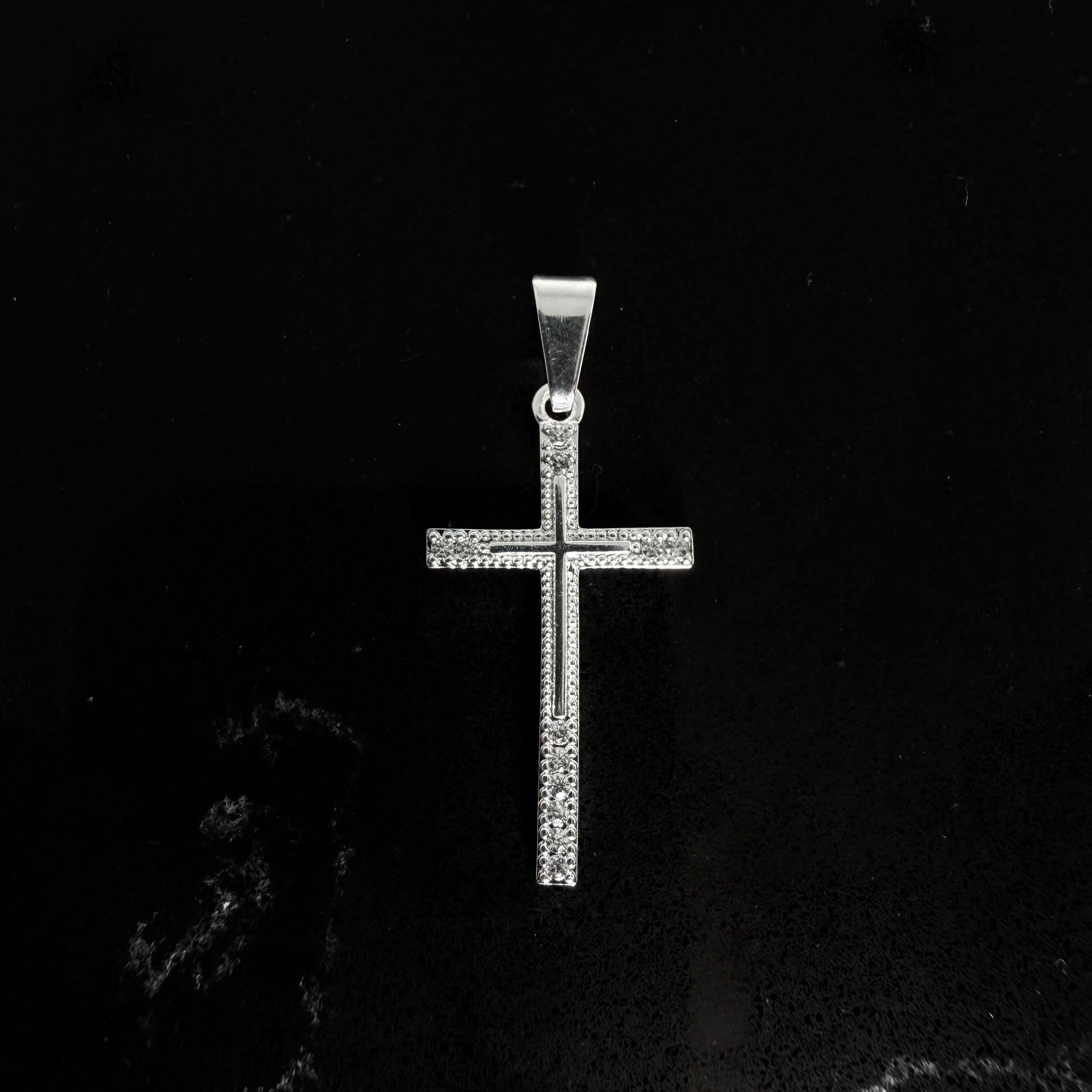 Colgante Cruz con Cirones - Plata 925