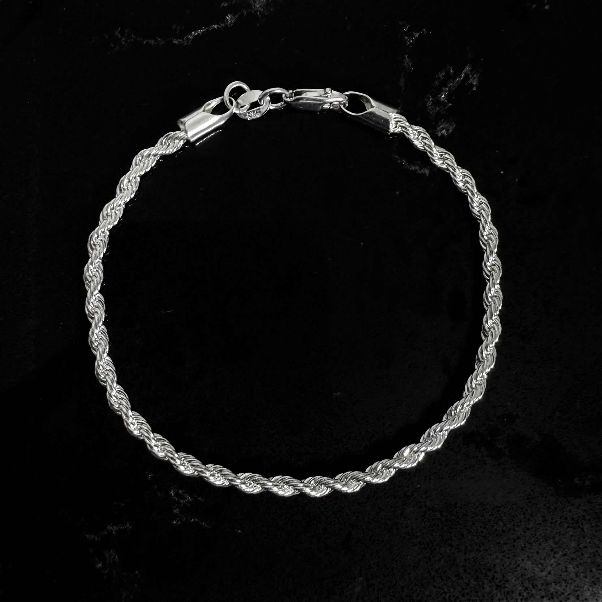 Pulsera Turbillón Fina - Plata 925