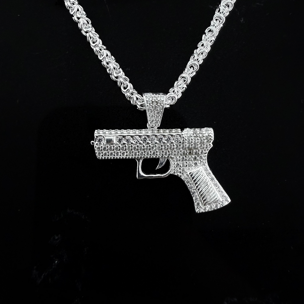 Colgante Glock 19 - Plata 925