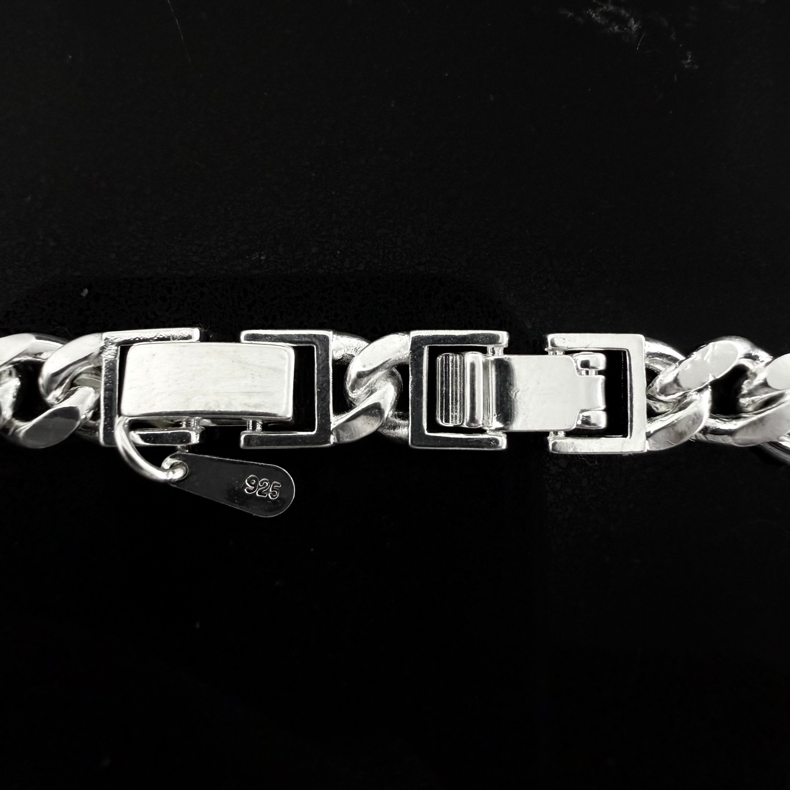 Pulsera Grumet Doble Cajón con Circones- Plata 925