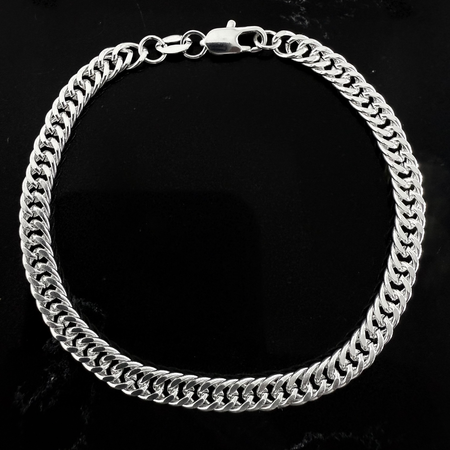 Pulsera Doble Grumet - Plata 925